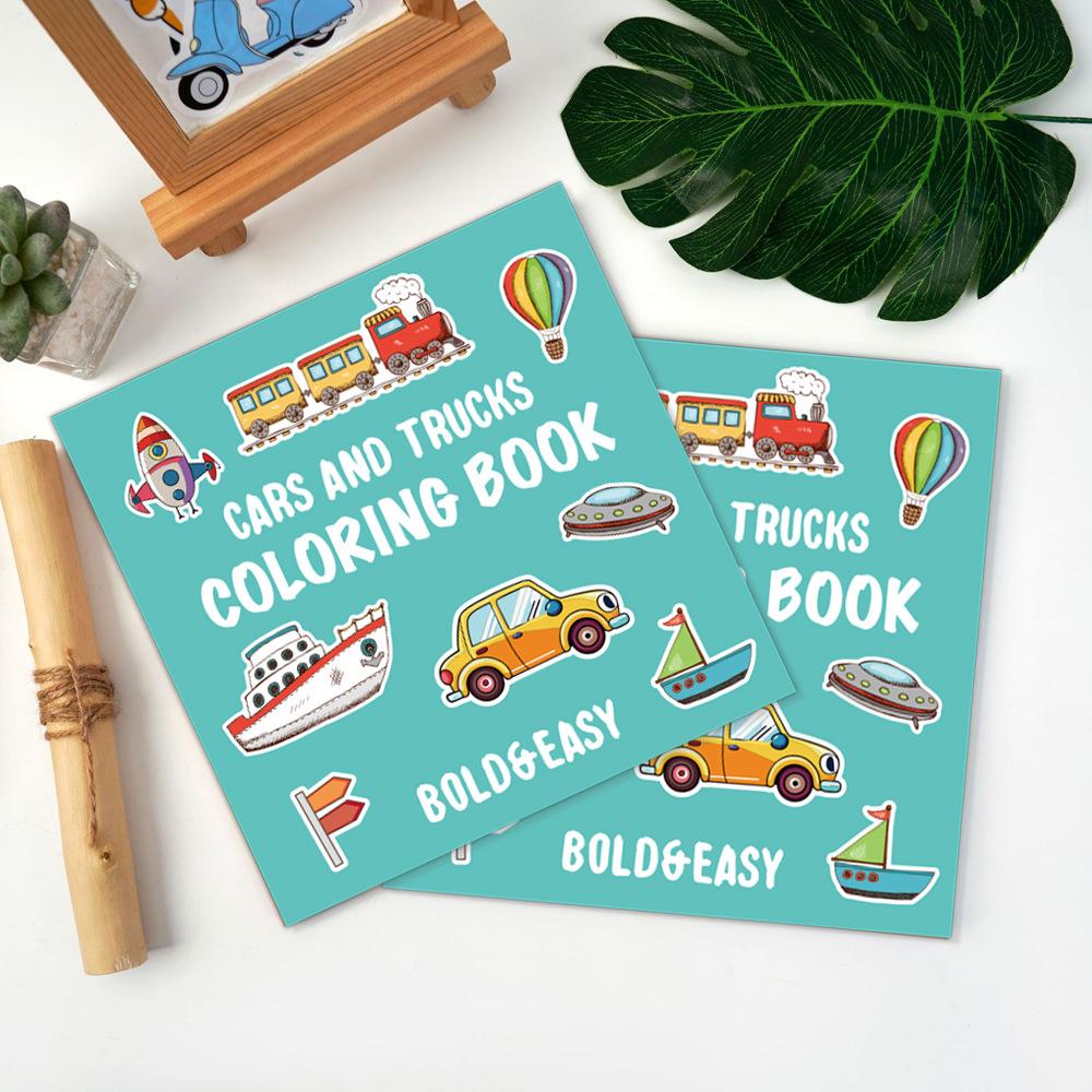 40 Pages Food Fruit Coloring Book Cartoon Doodles Creative Art Activity Kids Drawing Painting Toy