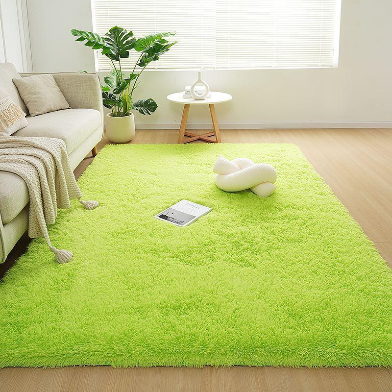Checkered Plush Rug Soft Fluffy Carpet for Living Room Bedroom Home Decor Shaggy Floor Mat Bedside Rug
