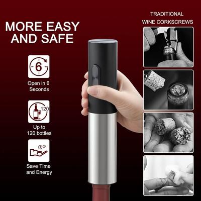 Electric Wine Opener Rechargeable Automatic Corkscrew for Kitchen Wine Bottle Opener with Accessories USB Charging Suit for Home