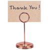Stainless Steel Table Card Holder Fade Resistant Stable Picture Holder Table Number Holder  Hotel