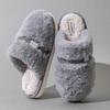 Fleece Thickened Cotton Slippers Women's Season Non-slip Warm Thick Bottom Household Slippers Indoor Home Cotton Mop