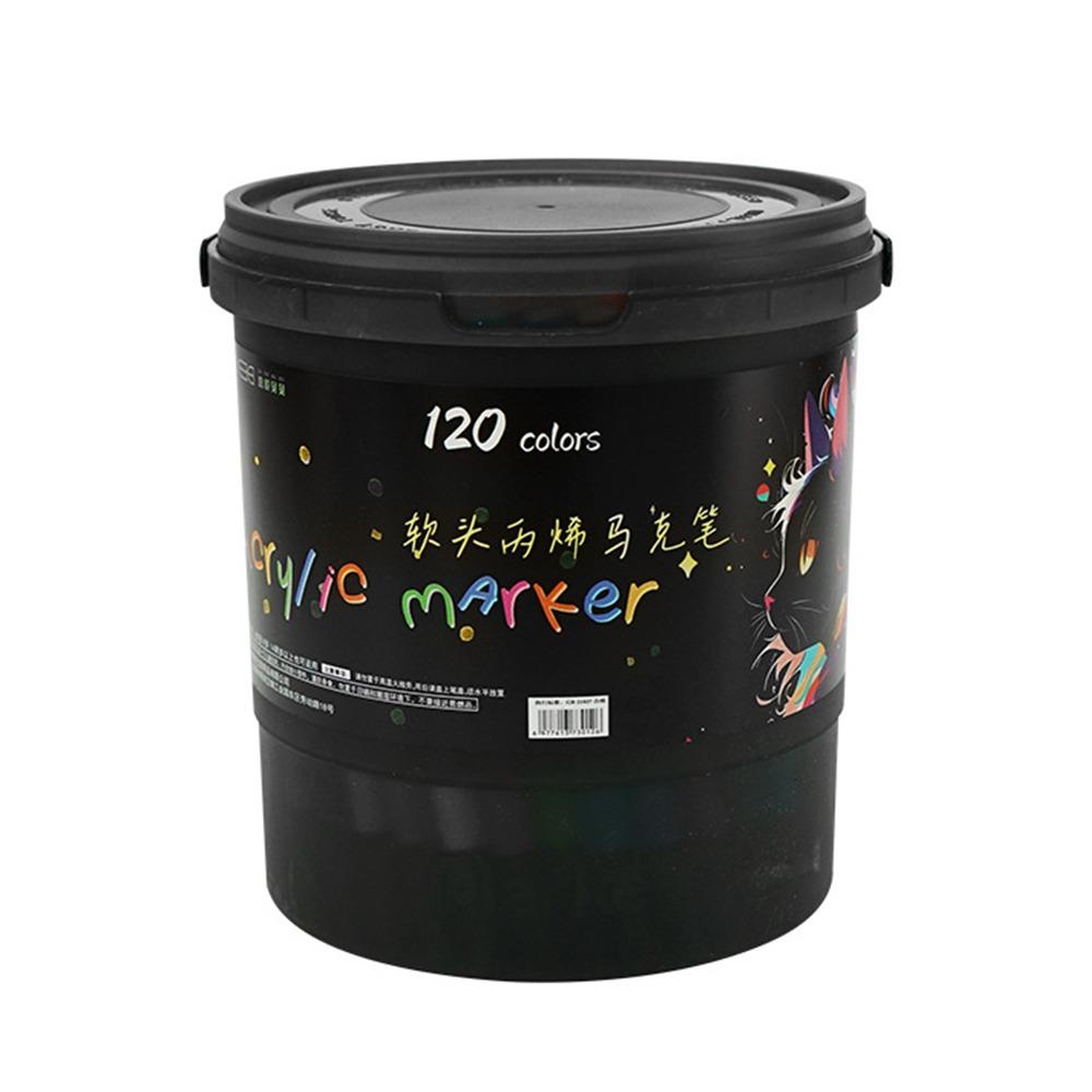 Non-toxic Acrylic Marker Pen Multiple Colors Soft Headed Marker Kindergarten Painting