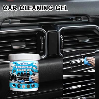 Car Cleaning Gel Air Vent Magic Dust Cleaner Gel Office Gap Wash Mud Removal Rubber Auto Interior Cleaning