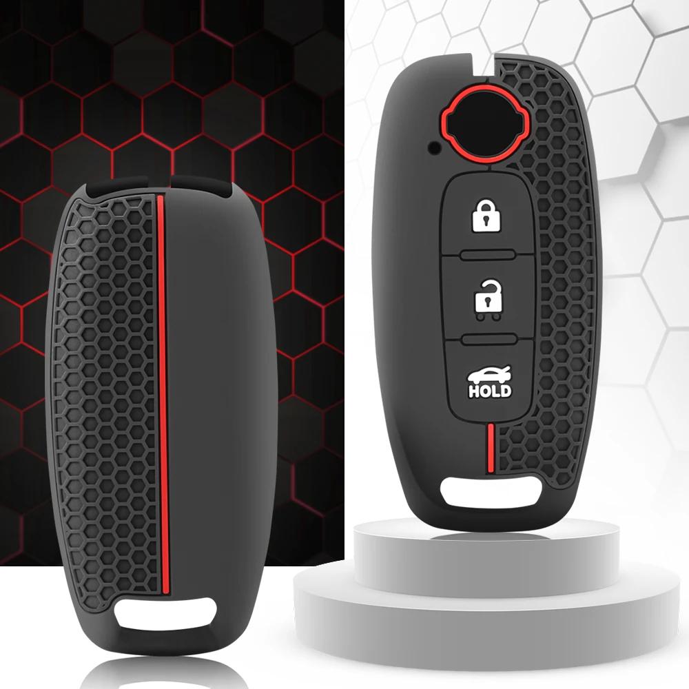 

Силиконовый чехол для автомобильного ключа, держатель для ключа, аксессуары для Nissan X-trail T33 Kicks Qashqai J12 Juke Teana Altima Ariya 2023 2022