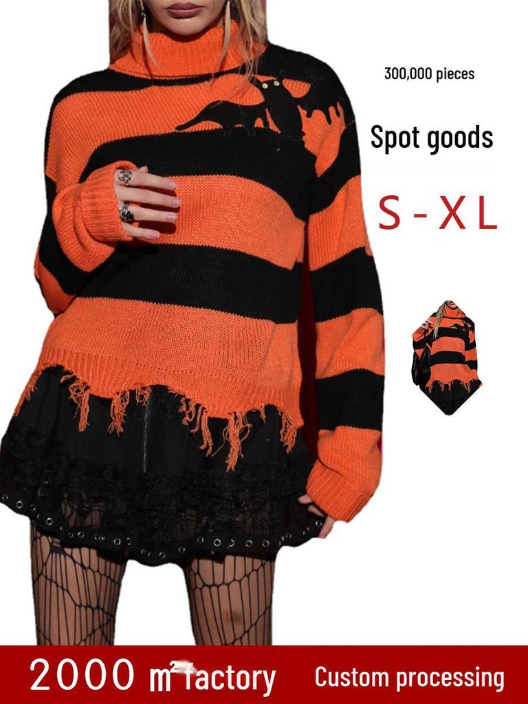 2023 European & American Women's Knit Halloween Sweater