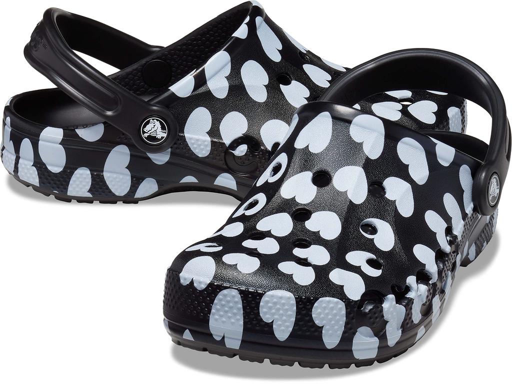 Crocs Unisex Baya Seasonal Printed Clog 28cm Sandals, Black/White,