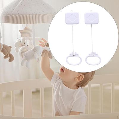 2Pcs Pull String Music Box Mechanism Mini Movement Rope Musical Replacement for