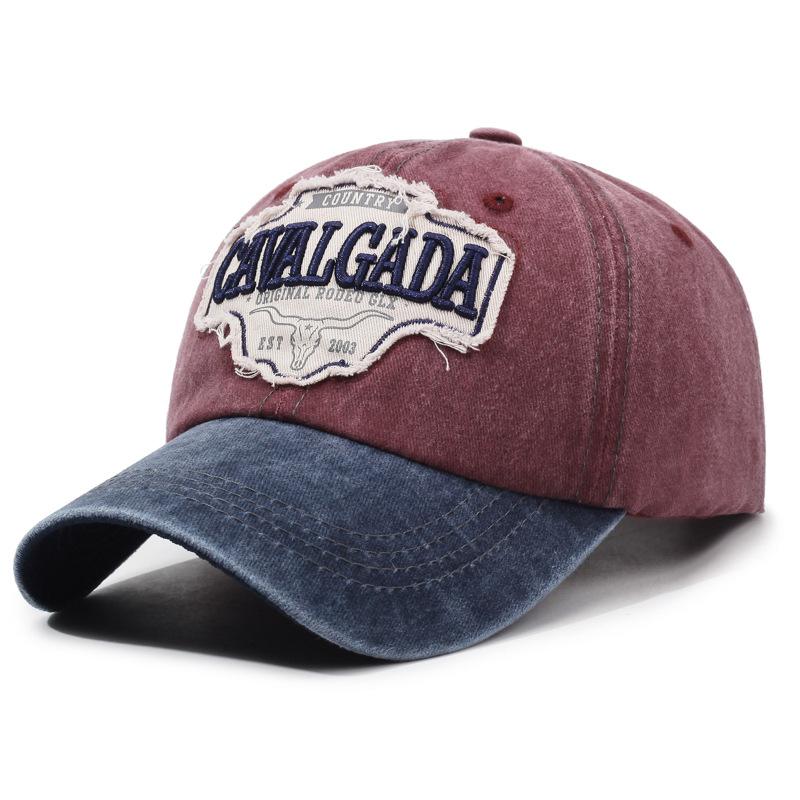 Vintage Embroidered Baseball Cap Women Sun Hat Men Cap