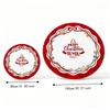 Reindeer Christmas Rug 2D Flat Printed Round Carpet Holiday Decor Christmas Doormat  Party