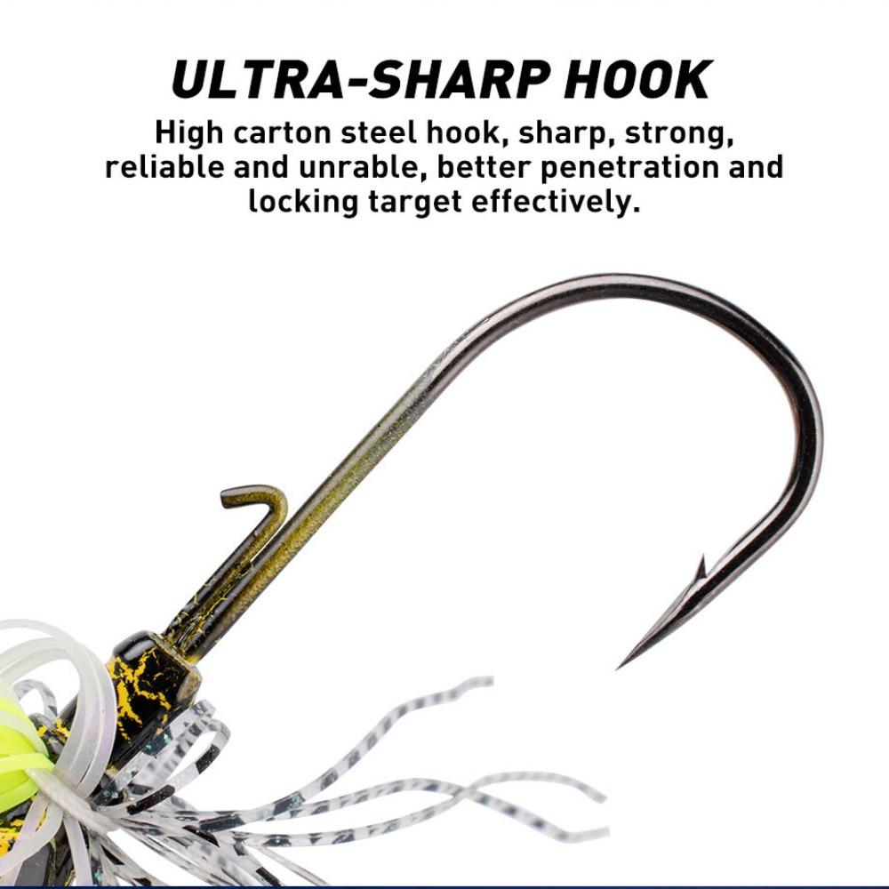 Soft Chatter Bait Spinner Bait Wobbler Weedless Fishing Lure  For Bass Pike Walleye Fish