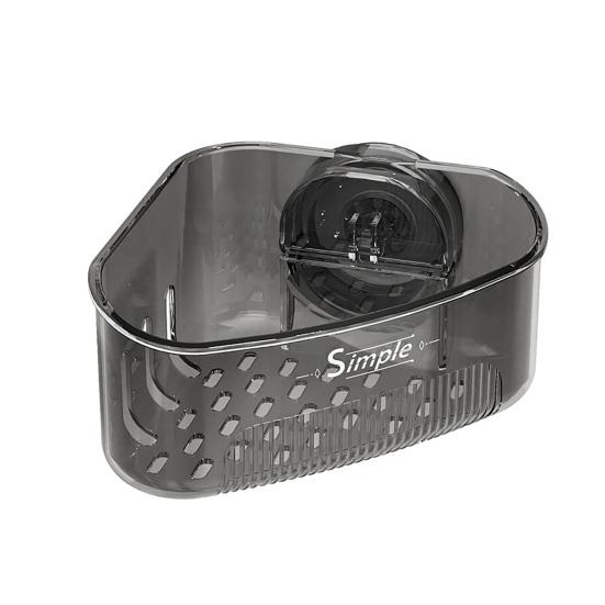 Sink Strainer Basket Sponge Holder with Suction Cup Triangle Design Easy to Install Multifunctional Storage Rack Drainer Basket