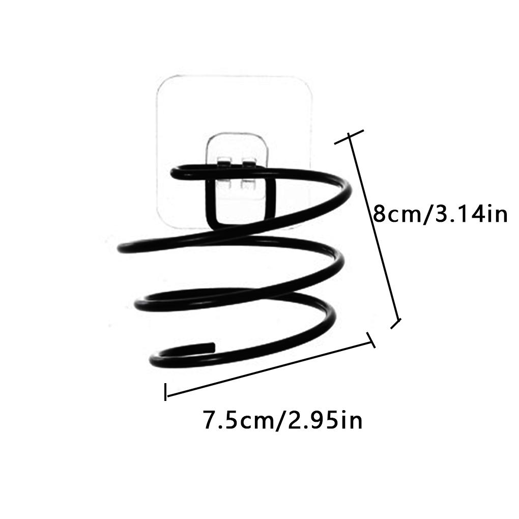 Wall Mounted Electric Hair Dryer Holder Toilet Bathroom Hairdryer Storage Rack Shelf Hole Free