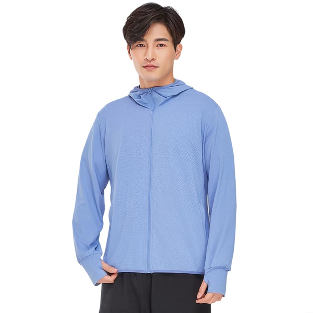 

Мужской рашгард с длинным рукавом DMFU, Защита от солнца, Летняя одежда, Большие размеры, Защита от УФ-лучей, Охлаждающая толстовка с капюшоном, Амфибийный, Быстросохнущий