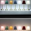 Creative LED Pleated Fabric Lampshade Bedroom Bedside Lamp USB Charging Model Touch Night Light Living Room Small Table Lamp