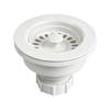 Kitchen Sink Maintenance Part, Plastic Strainer Drain Component with Basket, Center Lift Insert and Lower Screw Connection
