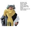 Women Winter Scarf Solid Color Lightweight Soft Warm Scarf with Tassel Trim Cold Weather Imitation Cashmere Scarf