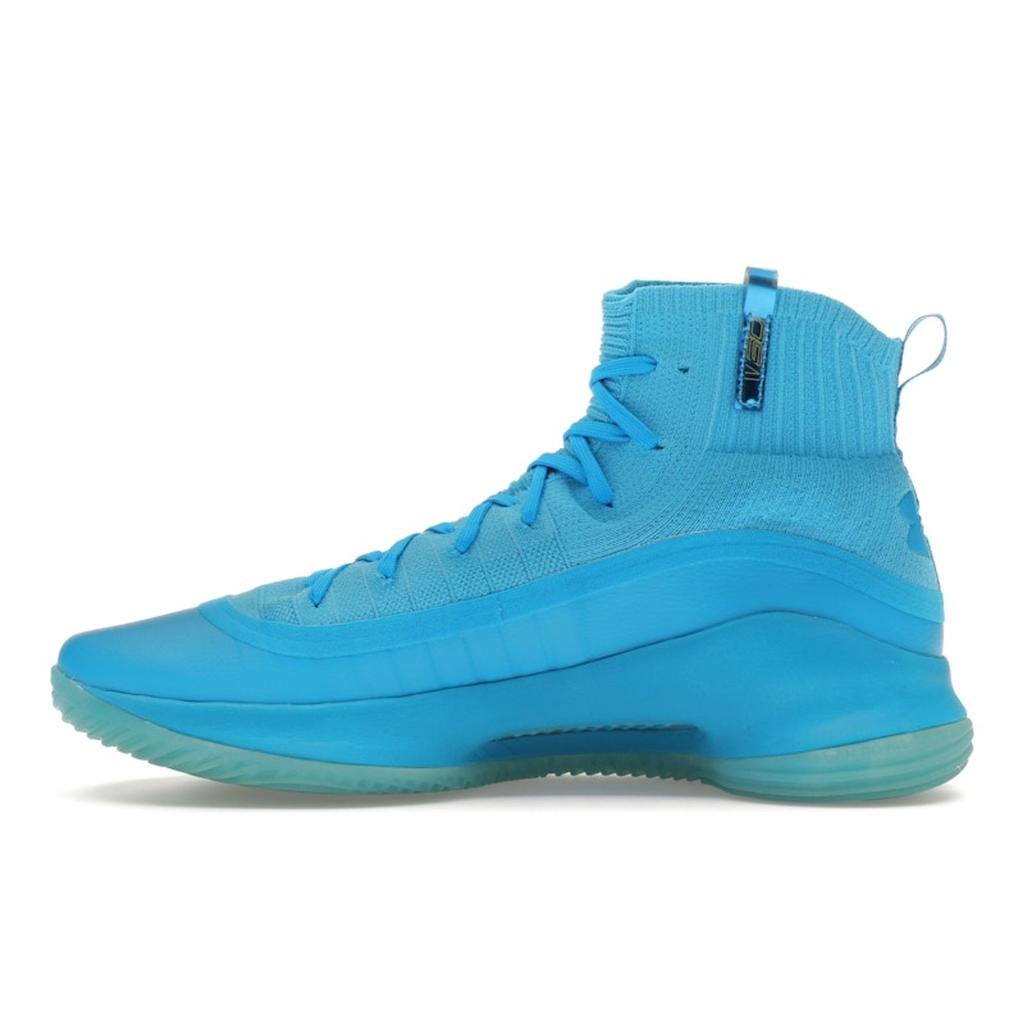 Under Armour Curry 4 Retro Flooded Men Tenisky Modrá Capri Metallic-Gold 1298306-404