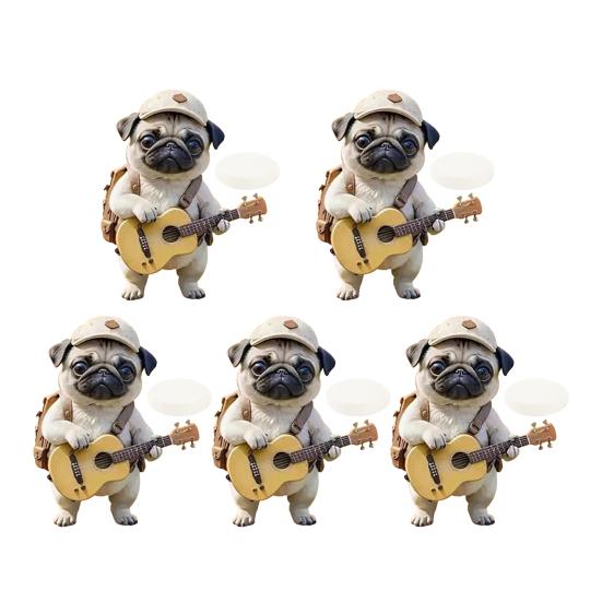 Désodorisant de Voiture Acrylique Clip d'Aération Chien Décoratif Parfum de Voiture Clip Climatiseur Voiture Anti-Rouille Chien Adore Cadeau Accessoires Intérieur d'Aération Auto