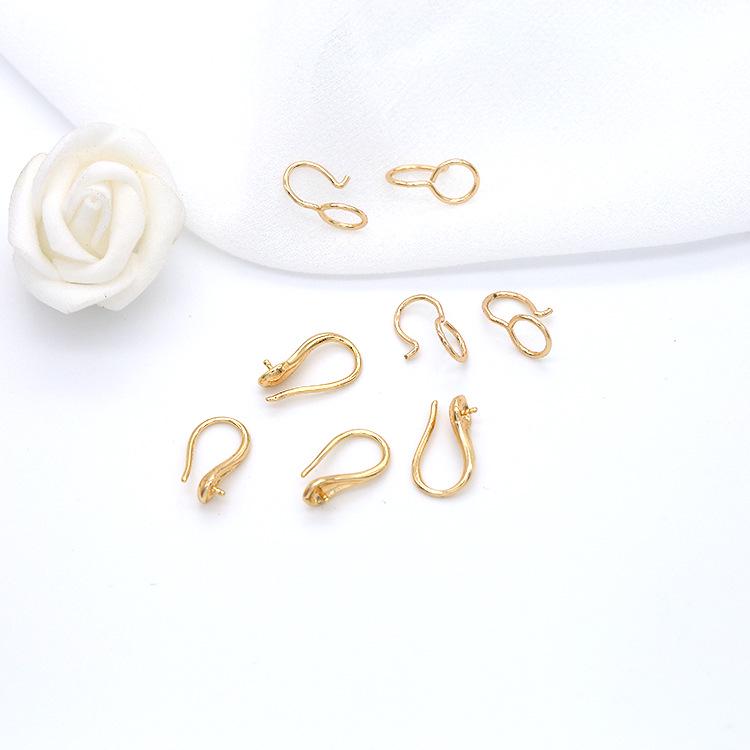 

Pure Copper Ear Hooks - DIY 14K Gold Color Retention Handmade Earring Accessories