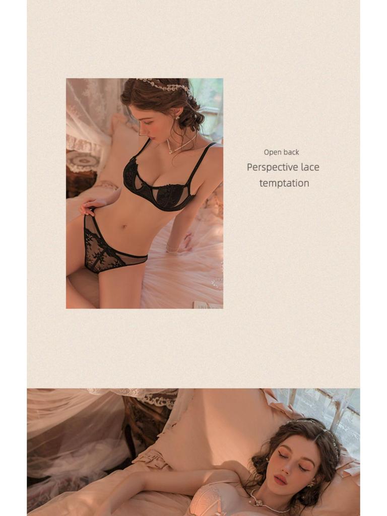 Summer Ultra-Thin Bust Minimizer Push-Up Bra & Panty Set