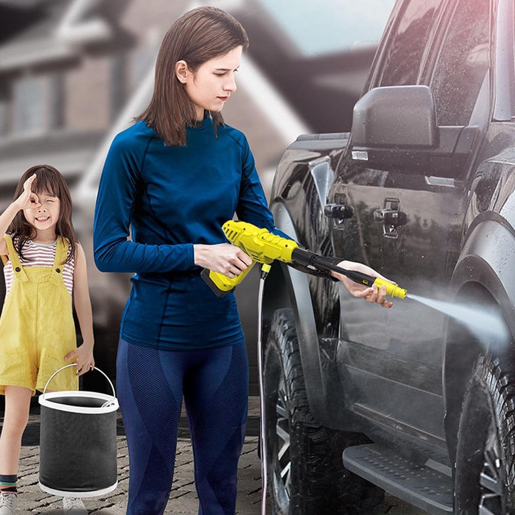 800W Handheld Auto Spray Powerful Car Washer Cordless High Pressure Car Washer Guns Garden Water Jet Foam Generator 2 Battery 24V