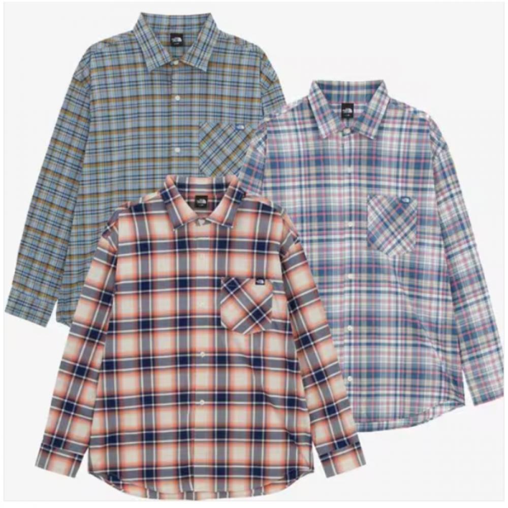 

The North Face Men S Pleated Shirt Nh8lr02 DPB(DEEP BLUE)/95(M)