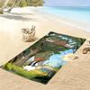 Name Custom We Bare Bears Print Beach Towel, Large Soft Quick Dry Towel for Beach Camping Swimming