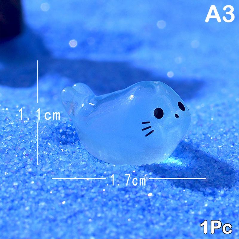 Luminous Seal Marine Animal Ornament Glow Pendant Micro Garden Craft Landscape Fish Tank Craft Decoration