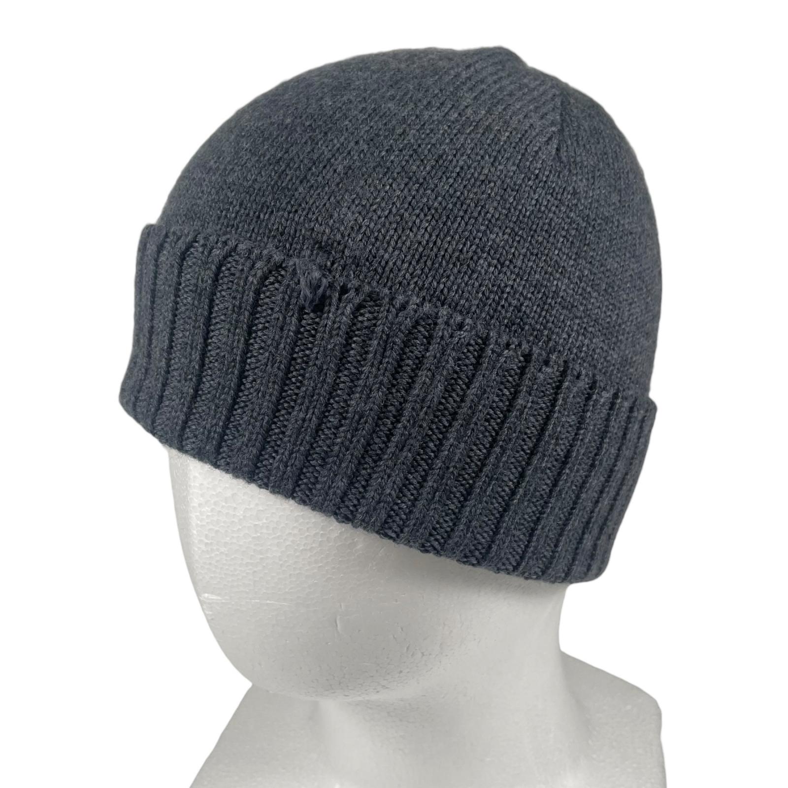 wjk 8121 kw42u Plain Knit cap charcoal mens used