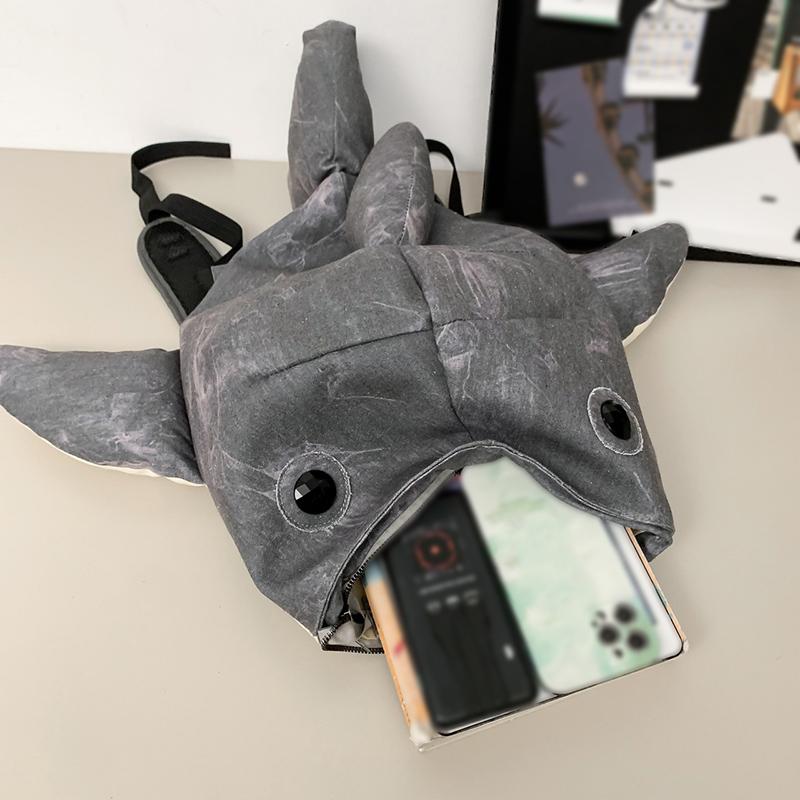 Wysoki wygląd Uroczy plecak wieloryb z zoo Zabawny plecak szkolny z postacią zwierzęcą Plecak o dużej pojemności odporny na plamy