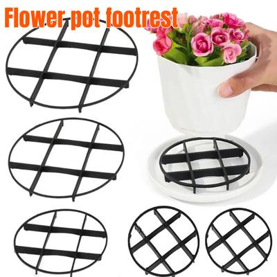 1-50 PCS Soucoupe de Plante Support de Pot de Fleur, Étagère de Drainage en Plastique avec Tapis en Maille Respirante, Base Inférieure de Jardinage Réutilisable pour Intérieur Extérieur