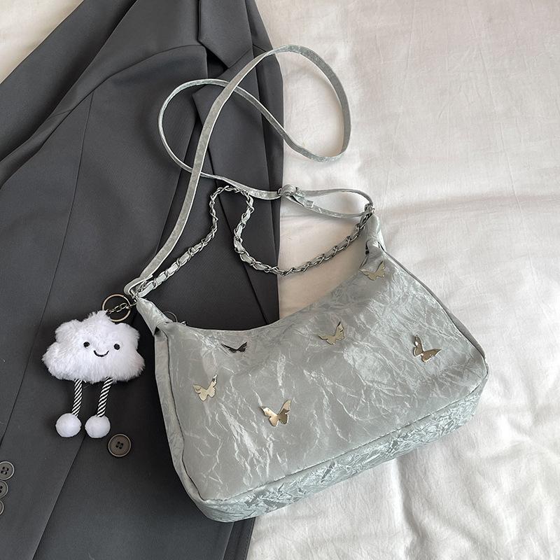 

Сумка большой вместимости для женщин Новая повседневная нишевая дизайнерская сумка для поездок на работу Многофункциональная на плечо Одноплечевая Кроссбоди Рюкзак With pendant