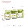 Glass Kitchen Seasoning Set: Salt, MSG, Pepper Jars & Storage Bottles