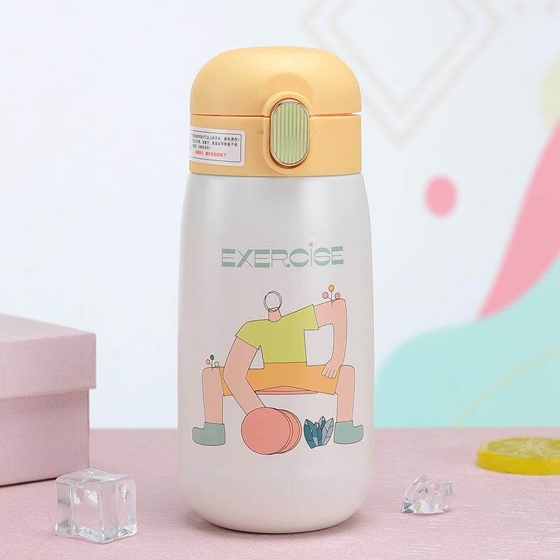 Cartoon 316 Stainless Steel Smart Mug LED Touch Display Temperature Cup