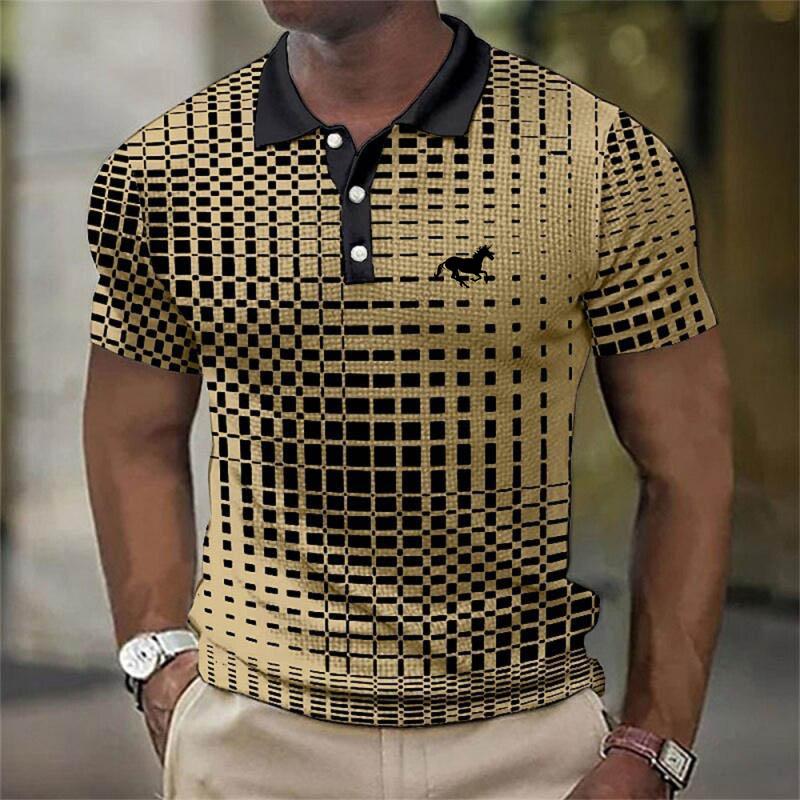 Men's Summer Breathable Loose Men's POLO Outdoor Collar Short Sleeve Spring/Summer Men's Top