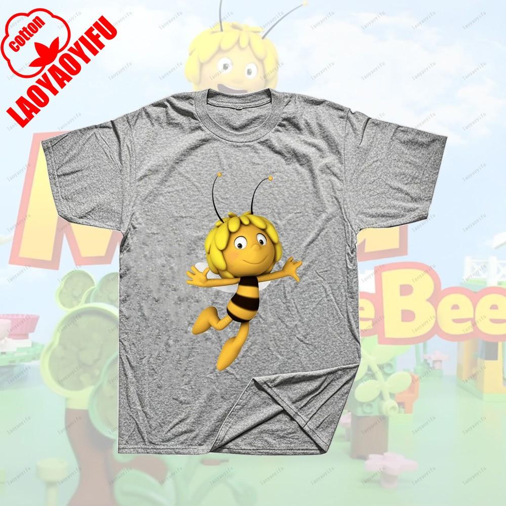 Maya The Bee Movie Cartoon Character T-shirts Cartoons T Shirt for Fitness Training Jogging Outdoor Activities