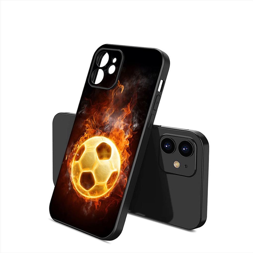 Sports Soccer Football Soft Phone Cover for Apple iPhone 16 11 Pro XS Max X XR 6 7 8 6S Plus + SE 2022 8+ Silicone Case