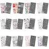 Nagelstempel Sjablonen Kerstserie Nagelkunst Stempelplaten Sneeuwvlok Nagelplaten Manicuren Print Sjablonen