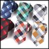 [White Fang] Kariertes Polyester-Krawatte, Business-Casual, Stilvoll, Herren NC040 (Grün)
