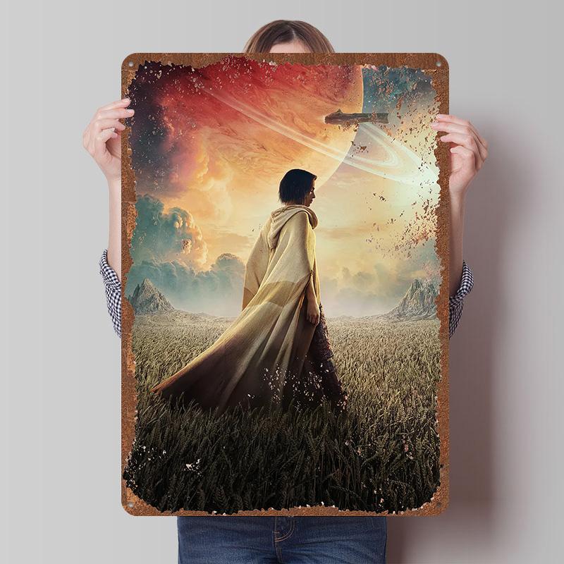 Rebel Moon Print Tinplate Posters Customizable Wall Art Retro Vintage Metal Tin Signs for Home and Decoration Gaming Desk Decor