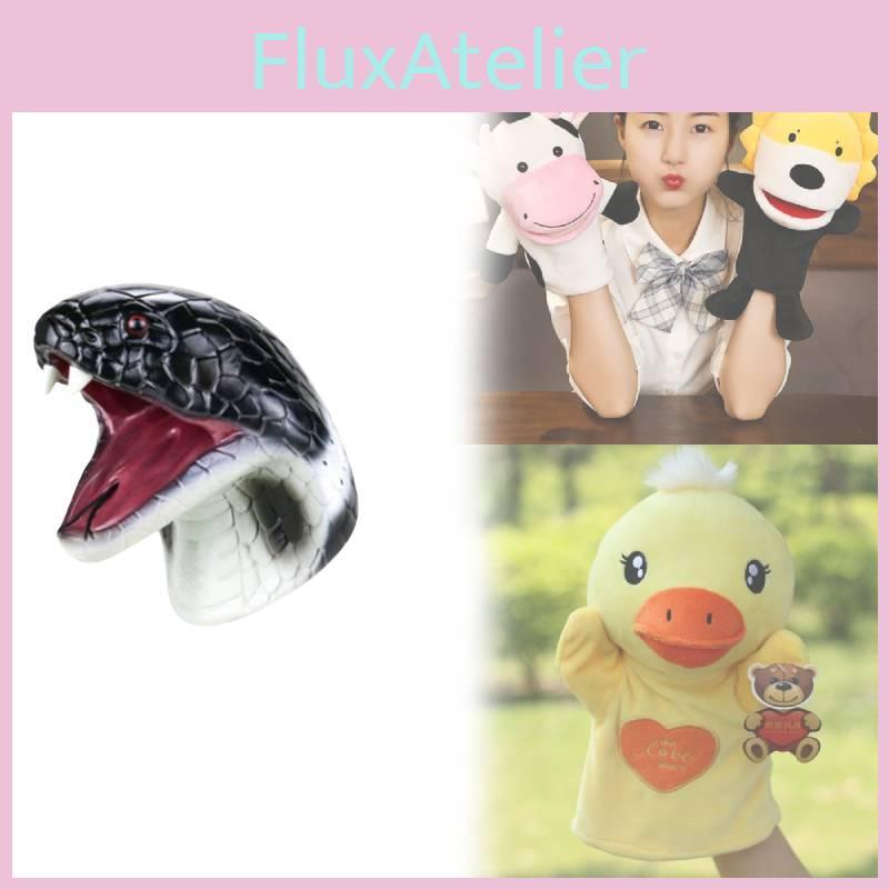 Children Hand Animal Puppet Model Silicone Material Educational Use Creative