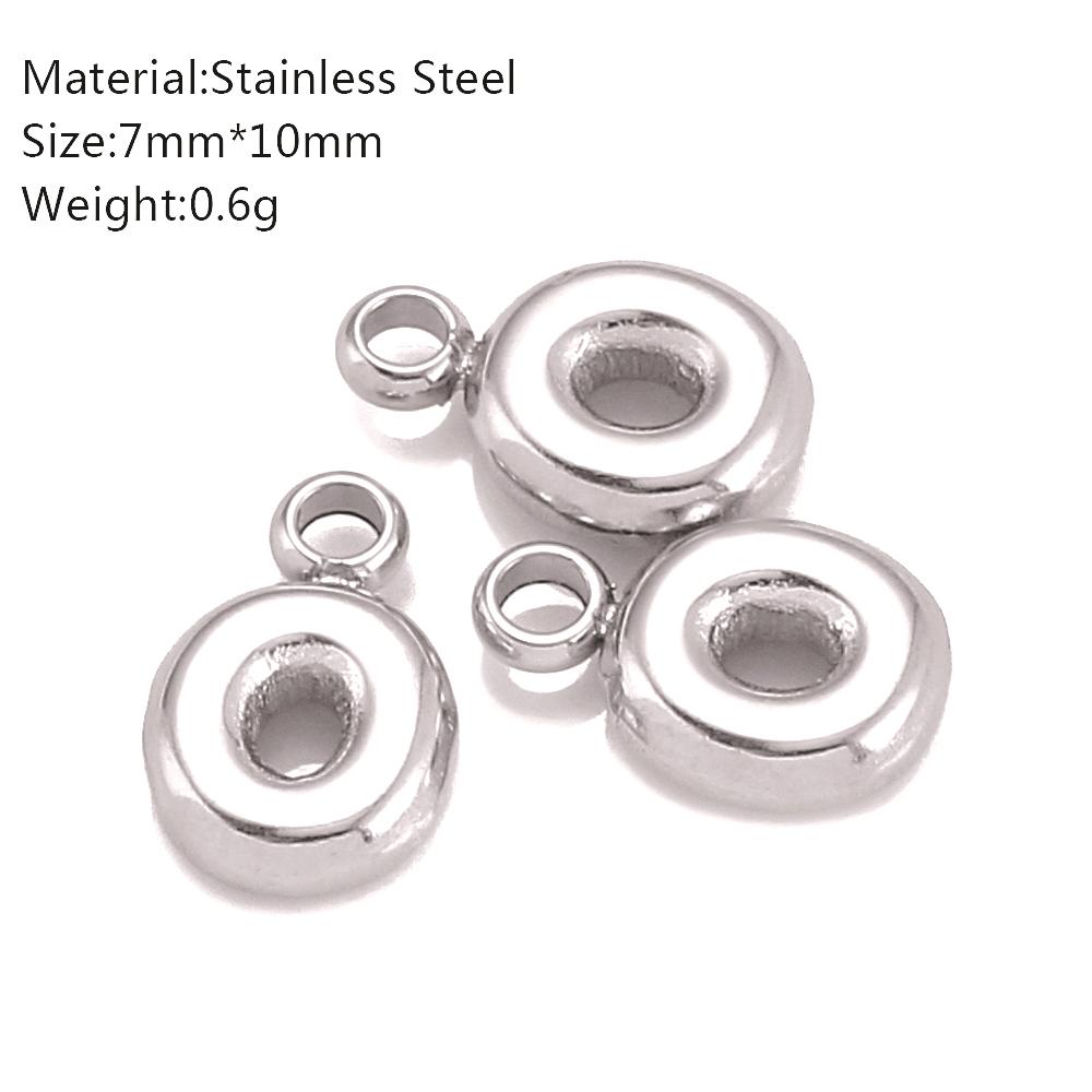 3Pcs Mini Balloon Alphabet Charms Cute Small Initial Bubble English Letter Stainless Steel Pendants DIY Necklace Bracelet Making