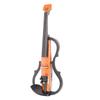 Silent Electric Violin 4 4 Floor Tile Pattern Carbon Fiber Maple Wood Quiet Violin Set for Practice
