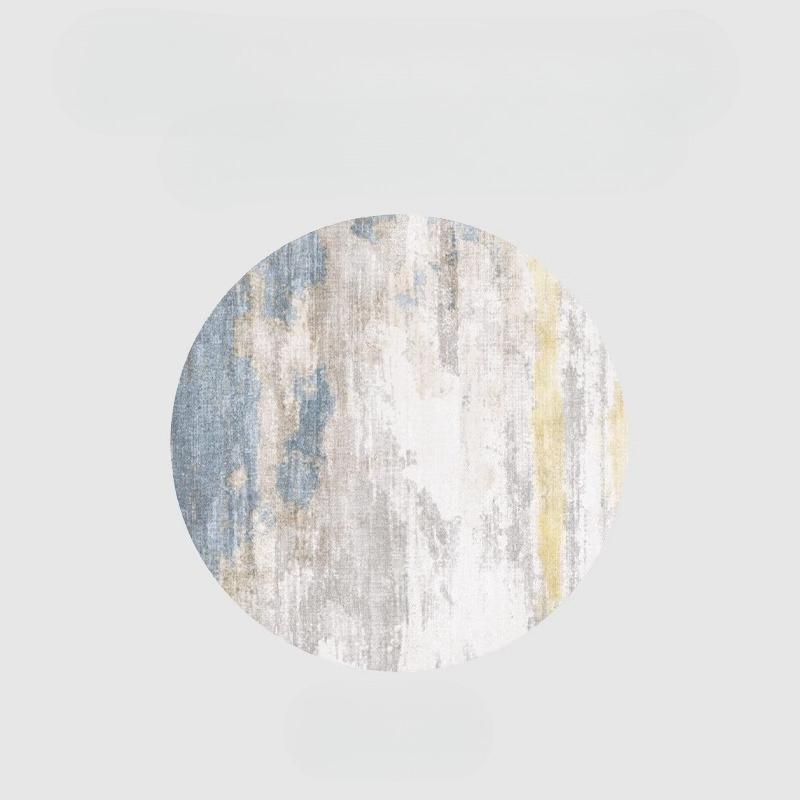 Light Luxury Rugs for Bedroom Nordic Style Living Room Decoration Round Carpet Home Fluffy Soft Rug Thick Plush Lounge Floor Mat