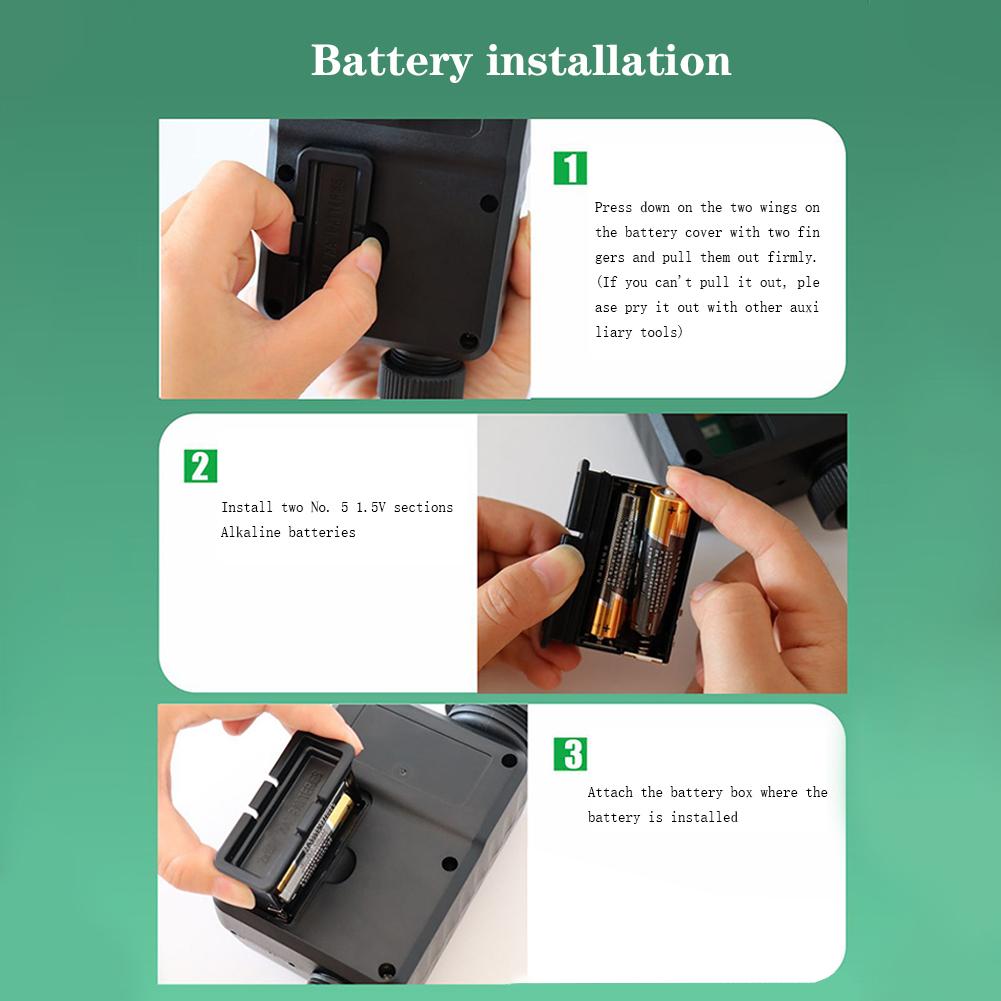 ABS Water Sprinkler Timer For Garden Hose Irrigation Controller System Timer With 10 Separate Watering Programs Rain Sensing