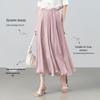 Elegant Flowy A-Line Midi Skirt