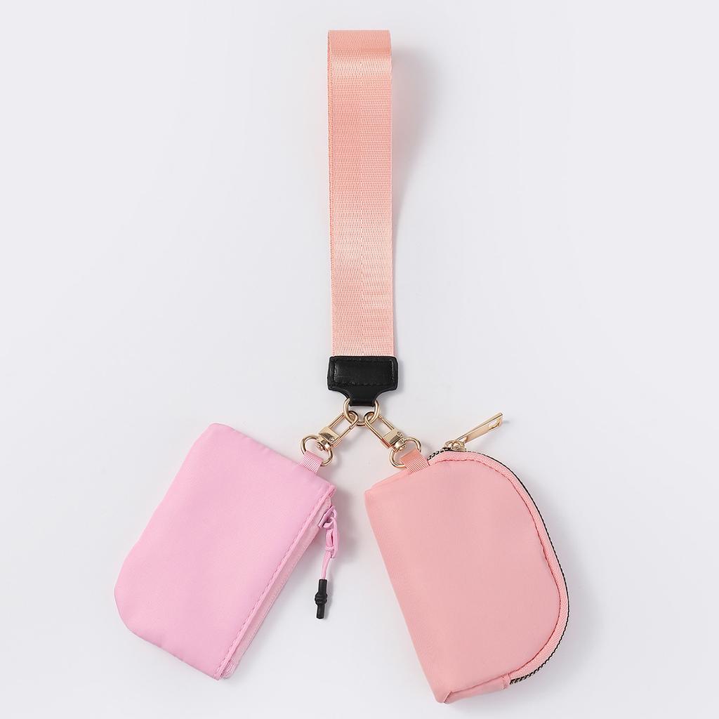 The same wrist bag portable mini fashion color matching change bag nylon waterproof storage key bag