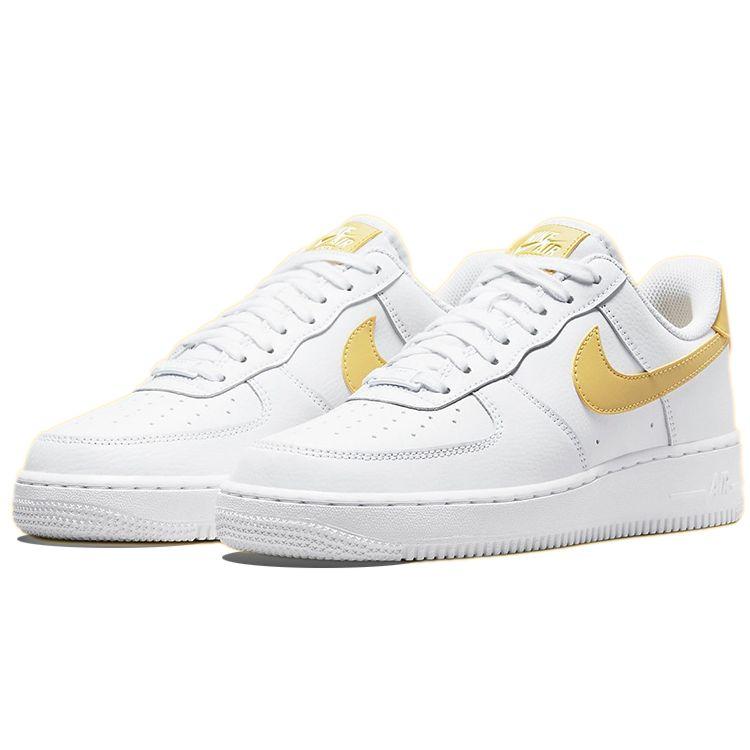 Nike Air Force 1 07 Saturn Gold Women Sneakers White 315115-170