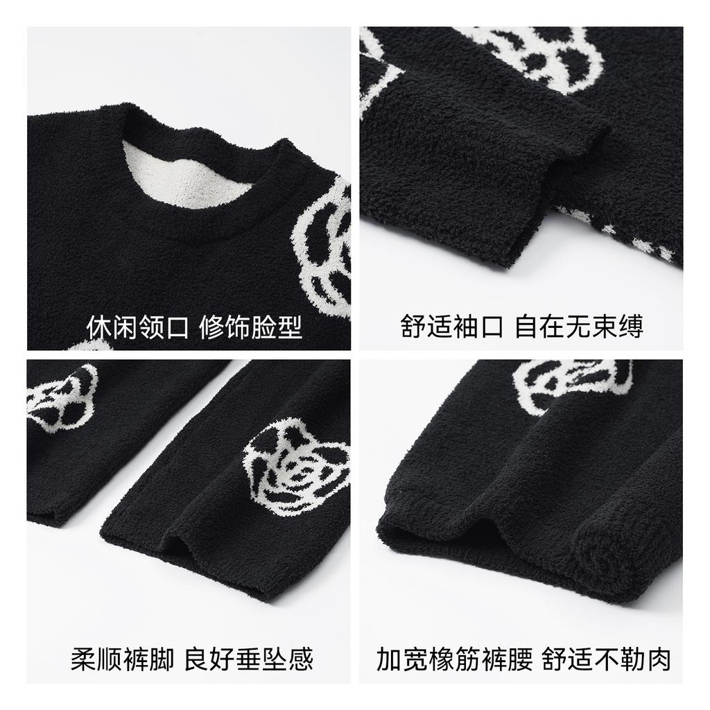 Half Fleece Pajamas Women'S Autumn And Winter Thickened Long-Sleeved Thermal Casual Pullover Can Be Worn Outside Loungewear Coral Fleece Suit