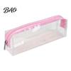 Lightweight Transparent Pouch Clear PVC Pencil Case, Waterproof Stationery Bag for Students, School Case Pen Exam, Large Capacity Zipper Splash-proof